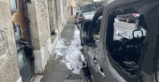 photo  les flammes ont commencé à lécher la façade de la maison de chloé et de son conjoint.  &copy;  ouest-france 