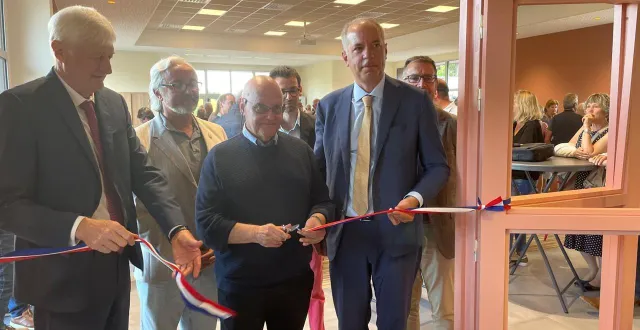 photo  la nouvelle salle des fêtes de clermont-créans a été inaugurée ce vendredi 29 août 2025.  &copy;  le maine libre / louis gohin 