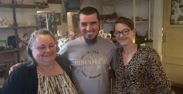 photo  les occupants des locaux, lydie, jaouën, angeline.  &copy;  ouest-france 