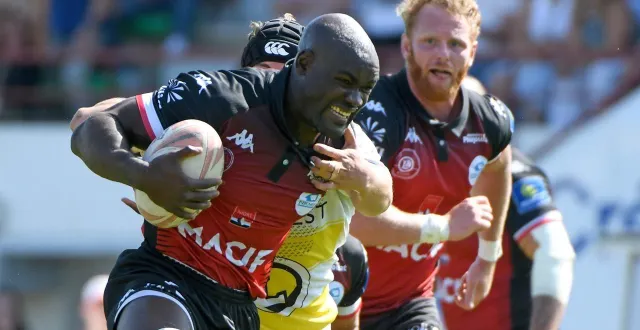 photo  sans cesse dans l’avancée, jeff goufan a signé une prestation xxl devant albi.  &copy;  co - marie delage 