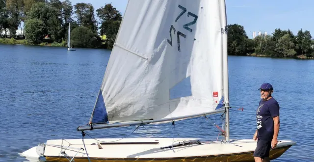 photo  les adhérents, comme guy, étaient au rendez-vous de la reprise samedi au cnvs, il y avait du monde sur l’eau  &copy;  le maine libre 