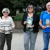 photo  catherine babillot (à gauche), nathalie marquet, dominique leroux, conseiller ont présenté le 1er forum bien vieillir et son flyer. 