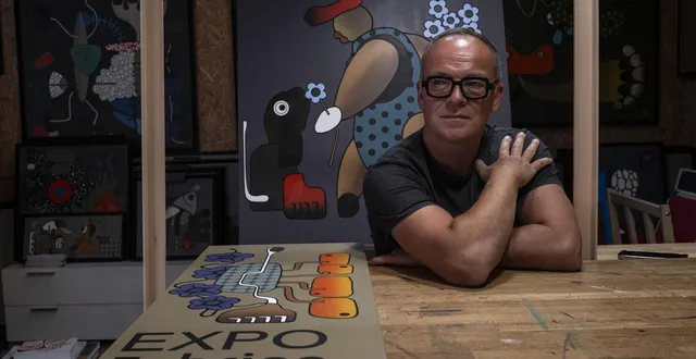 photo  l’artiste peintre expose ses œuvres à la galerie éphémère du 2 au 28 septembre 2025.  &copy;  le maine libre – denis lambert 