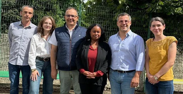 photo  de gauche à droite : damien lecompte, emma charpentier, alain gandon, stéphanie etale, damien derouet et guylaine d’hemen.  &copy;  le maine libre 