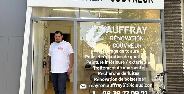 photo  mayrone auffray, charpentier couvreur.  &copy;  ouest-france 