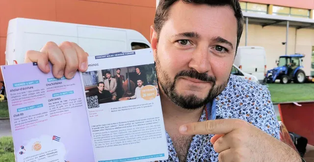 photo  christophe lorcat est fierde sa toute première programmation culturelle à arnage.   &copy;  le maine libre 