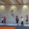 photo le nouveau mur d’escalade a connu un franc succès au forum.