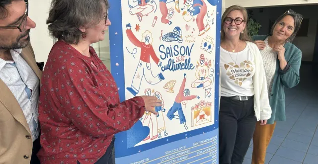 photo  anthony chudeau, laure alberge, julie cribier-seguin et catherine paulouin ont présenté jeudi 4 septembre la saison culturelle 2025-2026 de lbn communauté.  &copy;  le maine libre 