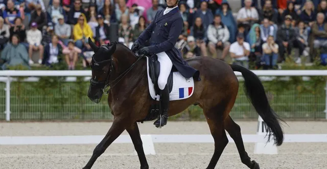 photo  nicolas touzaint et son cheval, absolut gold*hdc, seront absents des prochains championnats d’europe de concours complet.  &copy;  stéphane allaman, afp 