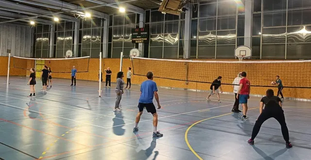 photo  la section de volley-ball est à ses débuts. les joueurs souhaitent créer un bureau et développer leur club.  &copy;  le maine libre 