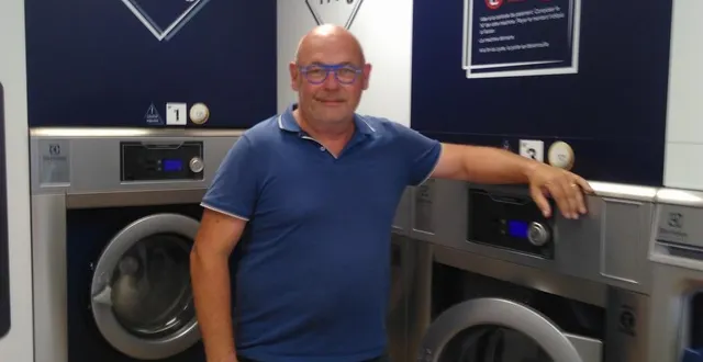 photo  philippe pottier ouvre sa cinquième laverie à laigné.   &copy;  le maine libre 
