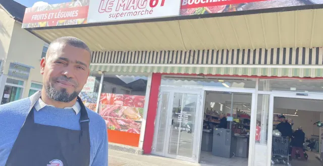 photo  alaoui guettaf est le gérant du nouveau supermarché le mag 61 qui vient d’ouvrir ses portes dans le quartier de courteille, à alençon.  &copy;  ouest-france 