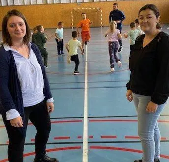 photo  marine mangeot et hélène maillard de la vigilante multisports.  &copy;  le maine libre 