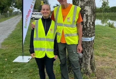 photo  étienne et sa petite fille marianne ont parcouru 250 km.  &copy;  le maine libre 