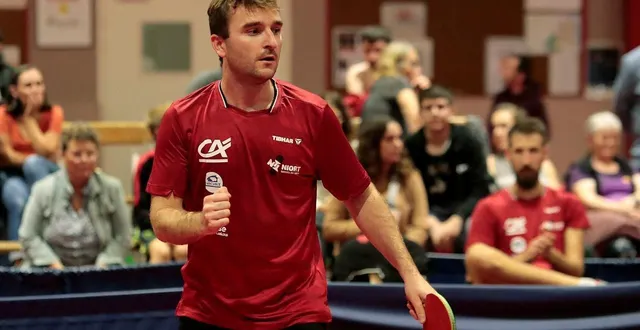 photo  les trois victoires en simple de thibault hillairet n’ont pas suffi aux niortais pour s’imposer.  &copy;  co – benoit felace 