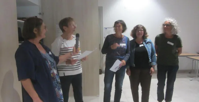 photo  les gouvernantes de l’upaj : janique morillon, régine le cor, annie étourneux, maryse louapre et dominique chanson.  &copy;  ouest-france 