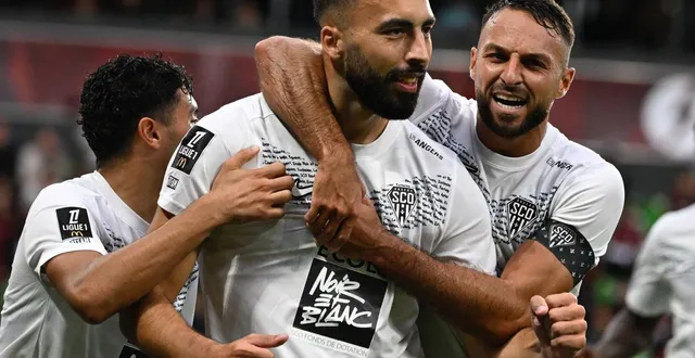 photo  himad abdelli a signé son retour avec le sco par un but, sur penalty.  &copy;  afp 