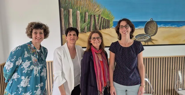 photo  florence daubin-delapierre, nathalie egonneau, roselyne bomard et stéphanie heuzard, quatre femmes à l’origine du projet.  &copy;  ouest-france 