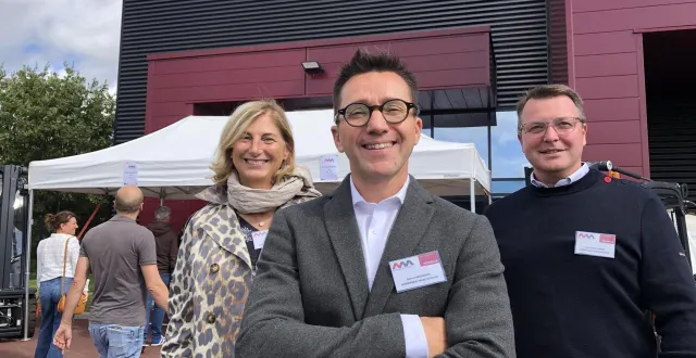 photo  benoit masseron, au centre, directeur des agences d’alençon et d’évreux (eure), entouré de valérie blondel, directrice administrative et financière et de jean-baptiste bunel, responsable des agences de caen et de saint-lô.  &copy;  ouest-france 