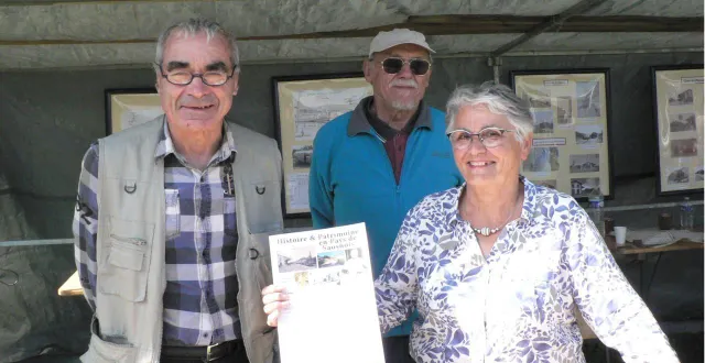 photo  de gauche à droite : philippe gagnot, président de l’association histoire et patrimoine, raymond pillier et marie-paule gesland, membres.  &copy;  ouest-france 
