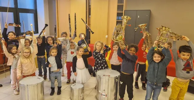 photo  un apprentissage dans la joie pour les enfants du parcours découverte des instruments.  &copy;  ouest-france 