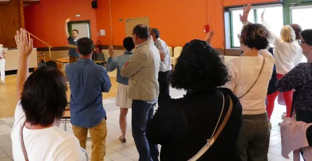 photo  le club d’entreprises maine cœur de sarthe lors d’un atelier sur l’intelligence collective.  &copy;  ouest-france 