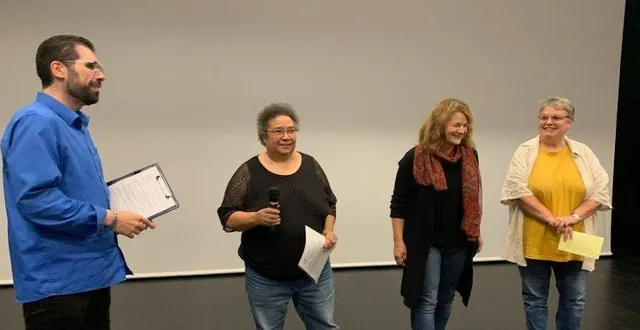 photo  martial le roy, bernadette lacoudre, odile huet et sophie léger.  &copy;  le maine libre 