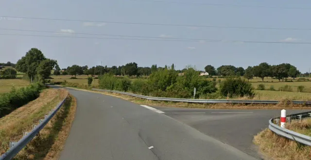 photo  l’accident s’est produit au niveau de l’intersection, sur la route départementale 157.  &copy;  capture d’écran google maps 