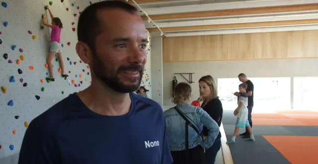 photo  arnaud roquain est le nouveau professeur de la section escalade  &copy;  ouest-france 