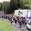 photo si le cortège de la manifestation du 10 septembre avait remonté la rocade, du carrefour de la poste au carrefour de la route de laval, le mouvement du 18 septembre empruntera un autre parcours.