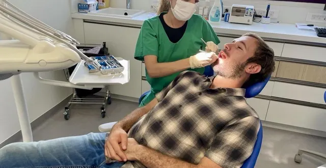 photo  angers, rue amsler, 17 septembre 2025. le centre de soins dentaires du chu, ouvert depuis lundi, ne devrait pas tarder à être pris d’assaut…  &copy;  co – anthony pasco 