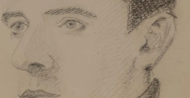 photo  le portrait d’henri guiblais dessiné par un camarade de captivité.  &copy;  ouest-france 