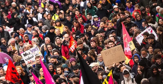photo  une manifestation lors du mouvement du 10 septembre « bloquons tout ! » en france. photo d’illustration.  &copy;  archives ouest-france 