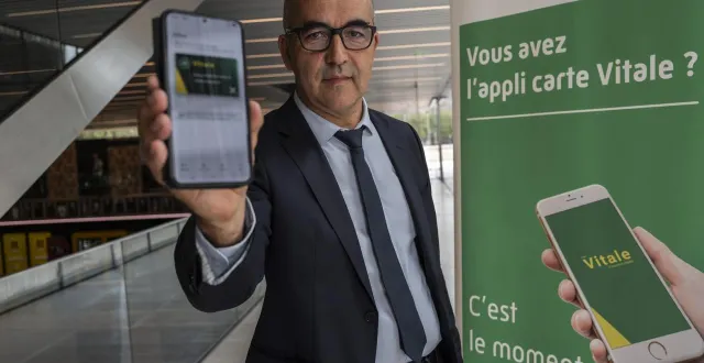 photo  « potentiellement, 80 % des 58 millions d’assurés français pourraient activer, à terme, l’appli carte vitale », estime le directeur général du gie sesam-vitale, anthony gomes de carvalho.  &copy;  photo le maine libre denis lambert 