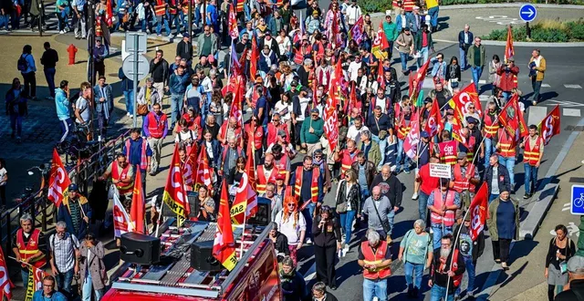 photo  la mobilisation du 18 septembre a été plus suivie en sarthe que le mouvement du 10 septembre.  &copy;  le maine libre - yvon loué 