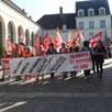 photo une centaine de manifestants ont participé au rassemblement, jeudi.