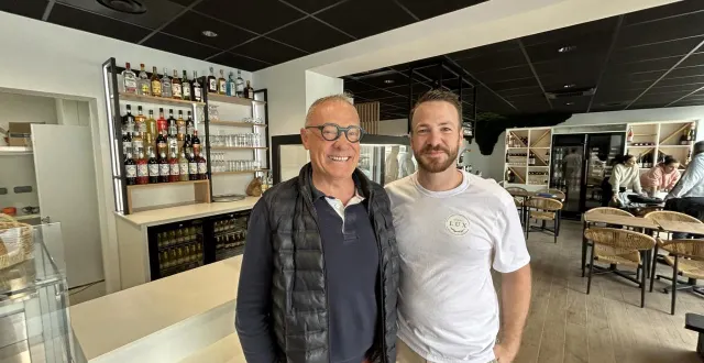 photo  angers, mardi 16 septembre 2025. philippe lux et son fils amaury seront particulièrement présents dans ce nouvel établissement de la rue éblé.  &copy;  co 