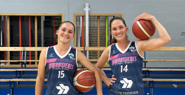 photo  faustine (à gauche) et sa grande sœur lucie (à droite), entament ce soir leur saison de nf1.  &copy;  co 