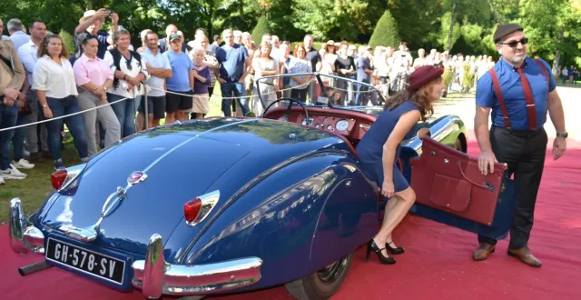 photo  cette jaguar a remporté le concours d’élégance.  &copy;  le maine libre 