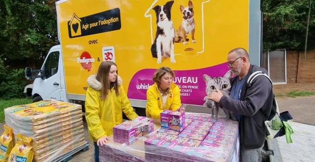 photo  c’est la première année que des dons sont faits pour les chats.  &copy;  ouest-france 