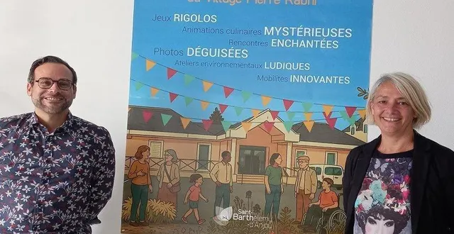 photo  mickaël crémont, directeur du village pierre-rabhi, et isabelle raimbault, adjointe en charge de l’action sociale et des solidarités.  &copy;  ouest-france 