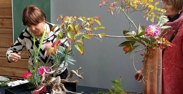 photo  l’ikebana est un art qui enseigne le respect, la compréhension de la nature et transmet toute une philosophie.  &copy;  ouest-france 