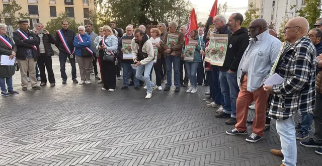 photo  élus et habitants ont demandé la reconnaissance de la palestine.  &copy;  le maine libre 