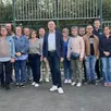 photo  hervé martin (au centre), maire sortant de chemillé-en-anjou, repart en campagne pour les élections municipales accompagné d’une trentaine d’élus. 