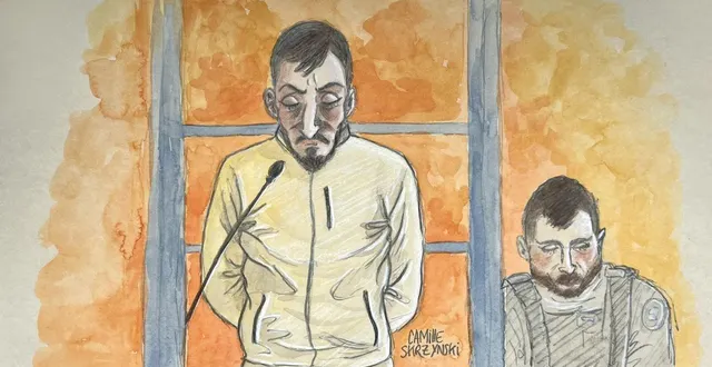 photo  dans le box des accusés, brandon fellerath baisse la tête, semble nerveux, pleure parfois. mais il répond à toutes les questions et reconnaît intégralement le meurtre.  &copy;  camille skrzynski 