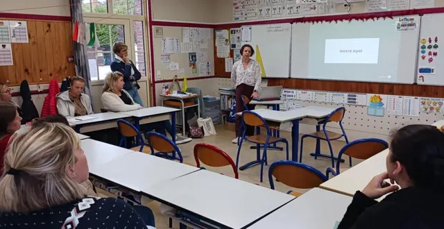 photo  les membres de l’apel de l’école notre-dame se sont réunis, mardi soir, dans les locaux de l’établissement scolaire.  &copy;  ouest-france 