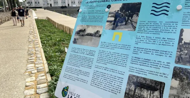 photo  les retours des fléchois croisés à port luneau sont dans l’ensemble positifs quant au réaménagement du site.  &copy;  le maine libre 