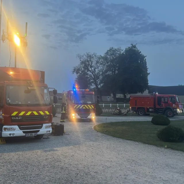 photo un poste de commandement avancé a été déployé pour faciliter la coordination des secours.  ©  ouest-france