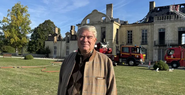 photo  jean-louis charon est le propriétaire du château de médavy (orne).  &copy;  ouest-france 