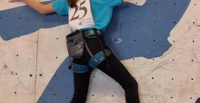 photo  l’escalade allie défi, concentration et confiance en soi.  &copy;  le maine libre 